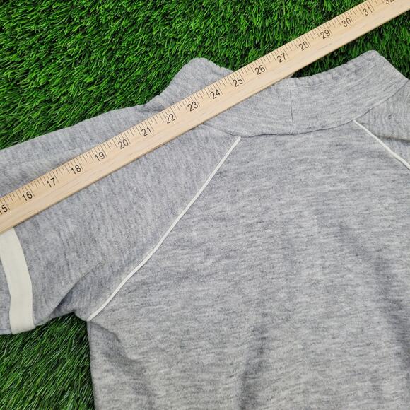 Vintage 80s Blank Crop Sweatshirt Teens Medium 18x17 Baggy - Picture 5 of 10